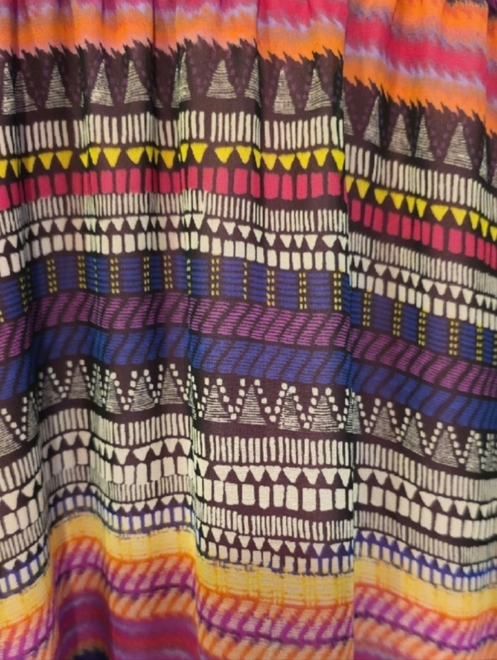 Vibrant MultiColor Striped Mini Babydoll Dress Boho, Festival, Fairycore, Summer - Picture 11 of 11